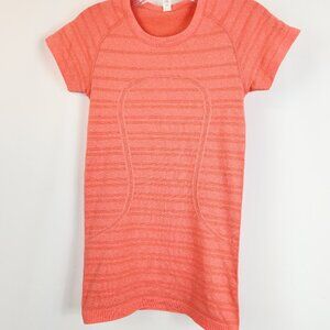 Lululemon Run Swiftly Tech Short Sleeve Shirt  Heathered Coral Size 4